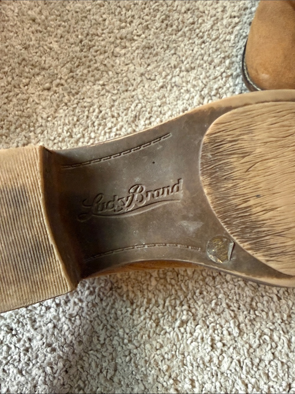 Lucky Brand Chestnut Brown Leather Ankle Boots - Picture 3 of 7